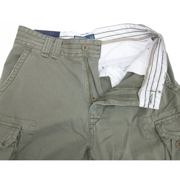 NEW Vintage Ralph Lauren Gellar Fatigue Cargo Shorts! 29 30 32  Weathered Green - Picture 2 of 2